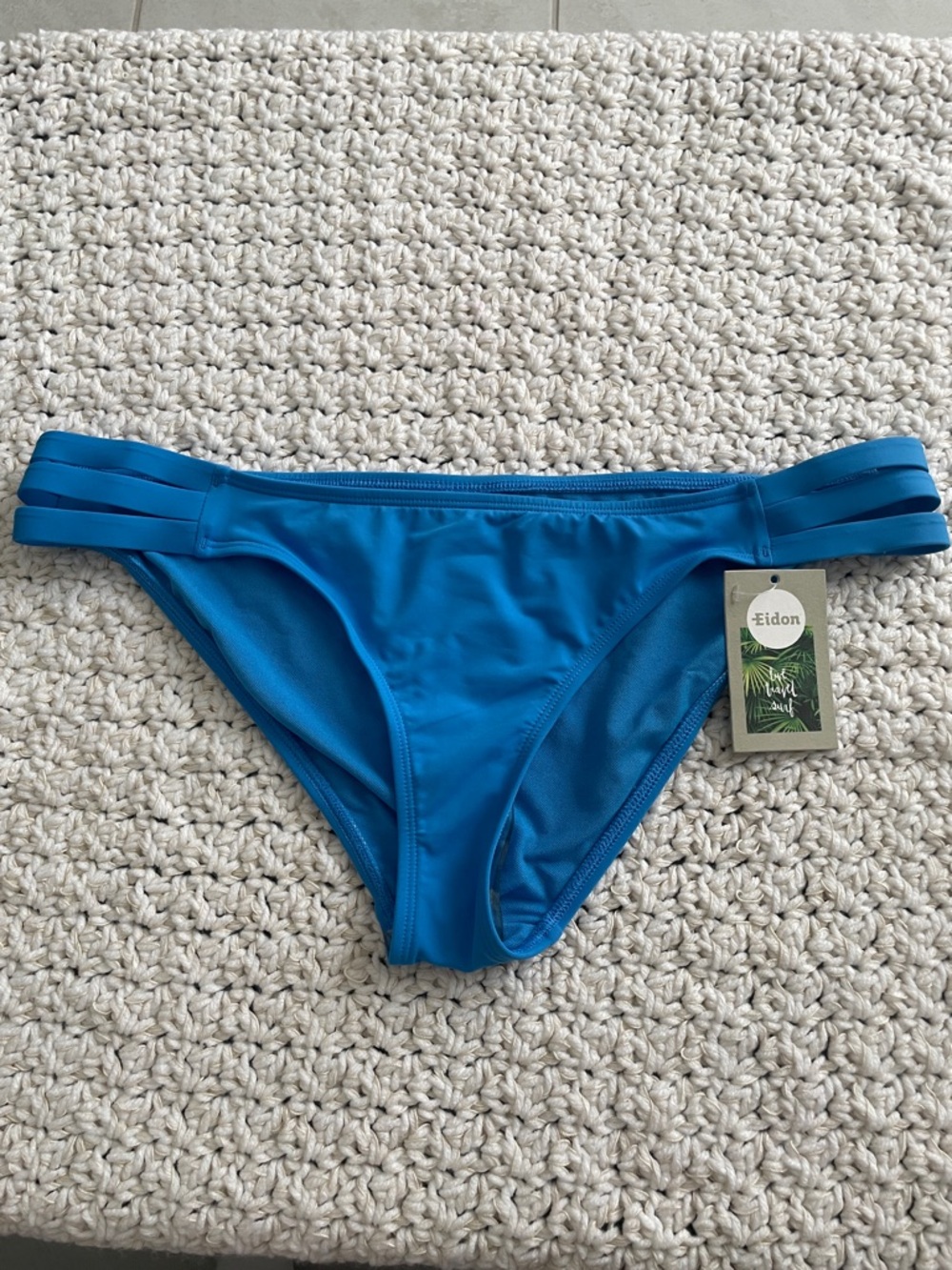 Eidon Surf Blue Strappy Bikini Bottom